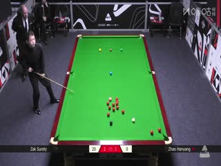 2025斯诺克英国公开赛资格赛 扎克·苏尔蒂4-2赵翰洋 20250628