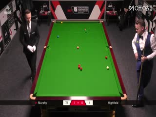 斯诺克西安大奖赛资格赛（128进64轮次） 肖恩·墨菲5-0利亚姆·海菲尔德（朱峰立） 20250902