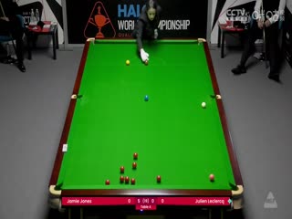 斯诺克世锦赛资格赛96进64  杰米·琼斯7-2朱利安·勒克莱（第一阶段） 20250411