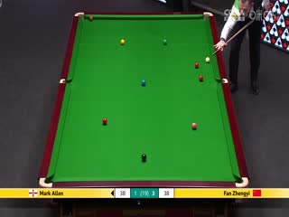 24-25赛季斯诺克世锦赛第一轮 马克·艾伦5-4范争一（第一阶段） 20250421