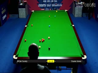 斯诺克玉山世界公开赛32进16 扎克·舒尔第5-4杜安·琼斯  20250225