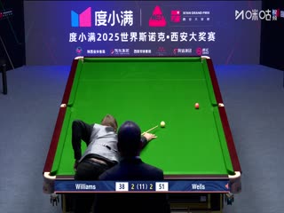 2025斯诺克西安大奖赛半决赛 威廉姆斯6-3丹尼尔-威尔斯 20251012