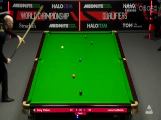 斯诺克世锦赛资格赛96进64及64进32 加里·威尔逊8-1哈马德·米亚（第一阶段） 20250413