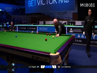 2025斯诺克北爱尔兰公开赛64进32 约翰·希金斯4-0路易·希斯科特 20251020