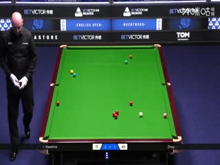 2025斯诺克英格兰公开赛16进8 周跃龙4-2巴里·霍金斯 20250918