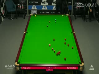 斯诺克威尔士公开赛64进32 庞俊旭4-2多米尼克·戴尔 20250211