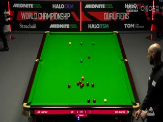 24-25赛季斯诺克世锦赛资格赛第三轮 阿里·卡特4-5伊安·伯恩斯（第一阶段） 20250414