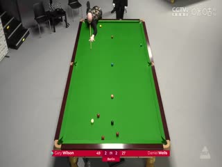 斯诺克德国大师赛64进32 加里·威尔逊4-5丹尼尔·威尔斯  20250129
