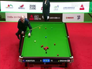 斯诺克世界大奖赛决赛 尼尔·罗伯逊10-0斯图尔特·宾汉姆 20250309