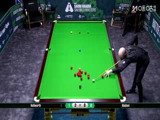 2025斯诺克沙特大师赛第一轮（144进112） 史蒂文·霍尔沃斯4-0奥马尔·阿拉詹尼 20250808