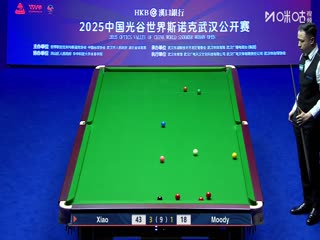 2025斯诺克武汉公开赛四分之一决赛 肖国栋5-2斯坦·穆迪 20250828