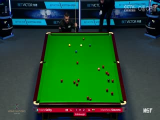 2023斯诺克苏格兰公开赛 马修·史蒂文斯3-4马克·塞尔比 20231212