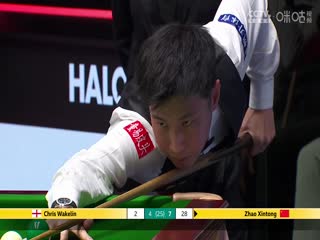 24-25赛季斯诺克世锦赛四分之一决赛 赵心童12-4克里斯·沃克林（第二阶段） 20250430