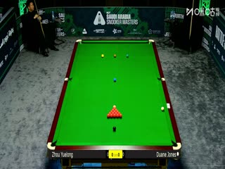 2025斯诺克沙特大师赛第三轮（80进48） 周跃龙4-1杜安·琼斯 20250811