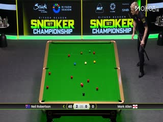 斯诺克利雅得狂欢季沙特大师赛半决赛 马克·艾伦1-4尼尔·罗伯逊（柏林） 20251121