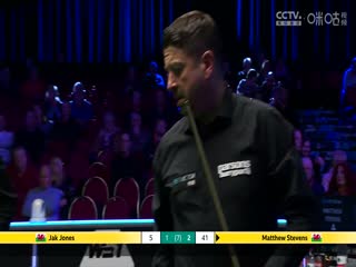 斯诺克威尔士公开赛64进32 杰克·琼斯2-4马修·史蒂文斯  20250211