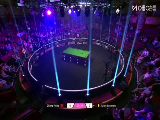 斯诺克单局限时赛128进64 张安达25-32朱利安·勒克莱 20251210