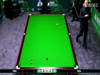 2025斯诺克沙特大师赛第二轮（112进80） 大卫·利利3-4恰查蓬·纳萨 20250809