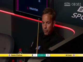 24-25赛季斯诺克世锦赛第一轮 罗尼·奥沙利文10-4阿里·卡特（第二阶段） 20250423