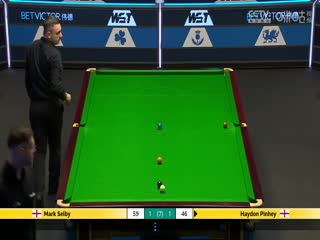 斯诺克威尔士公开赛64进32 马克·塞尔比4-2海顿·平尼 20250211