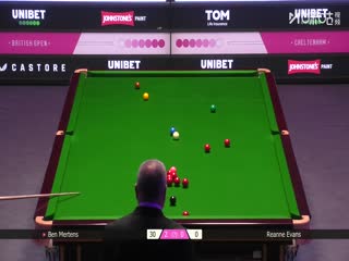 2025斯诺克英国公开赛64进32 本·默滕斯4-0瑞安·埃文斯 20250924