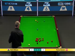斯诺克威尔士公开赛64进32 马克·威廉姆斯4-1弗洛里安·努斯勒 20250211
