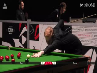 2025斯诺克北爱尔兰公开赛资格赛第二轮 范争一4-2阿尔特米·齐津斯 20250907