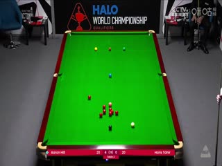 斯诺克世锦赛资格赛128进96及96进64 亚伦·希尔9-0哈里斯·塔希尔（第一阶段） 20250409