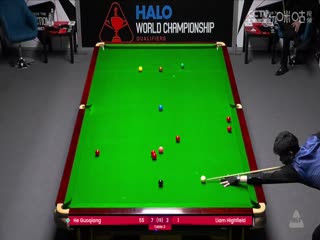 斯诺克世锦赛资格赛96进64及64进32 贺国强10-3利亚姆·海菲尔德（第二阶段） 20250413