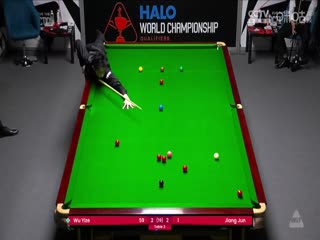 24-25赛季斯诺克世锦赛资格赛第三轮 吴宜泽6-3江俊（第一阶段） 20250414