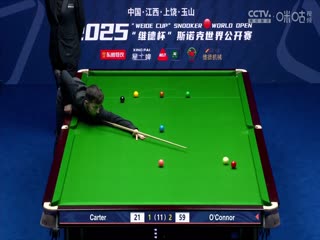 斯诺克玉山世界公开赛半决赛 乔·奥康纳6-3阿里·卡特  20250228