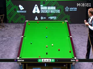 2025斯诺克沙特大师赛四分之一决赛 阿里·卡特4-6尼尔·罗伯逊 20250814