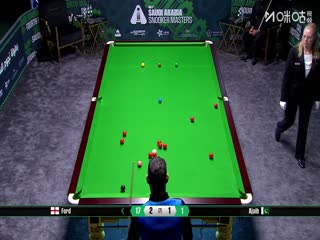 2025斯诺克沙特大师赛第三轮（80进48） 汤姆·福德2-4法拉赫·阿贾布 20250811