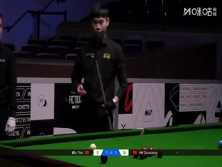 2025斯诺克北爱尔兰公开赛32进16 吴宜泽2-4贺国强 20251022