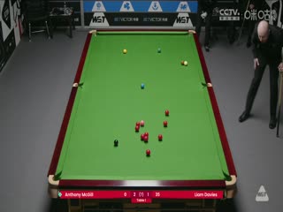 斯诺克威尔士公开赛资格赛 安东尼·麦克吉尔3-4利亚姆·戴维斯 20250205