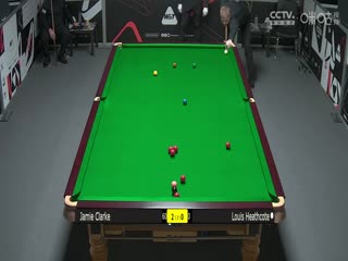 斯诺克威尔士公开赛资格赛 杰米·克拉克4-2路易·希斯科特 20250206