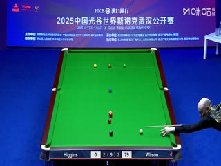 2025斯诺克武汉公开赛四分之一决赛 加里·威尔逊5-3约翰·希金斯 20250828