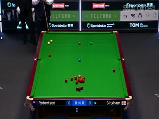斯诺克球员锦标赛第一轮 尼尔·罗伯逊6-4斯图尔特·宾汉姆 20250319