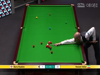 24-25赛季斯诺克世锦赛第一轮 巴里·霍金斯5-4侯赛因·瓦菲（第一阶段） 20250420