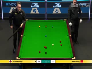 斯诺克威尔士公开赛64进32 肖恩·墨菲3-4马海龙  20250211