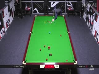 2025斯诺克英国公开赛资格赛 乔纳斯·鲁兹1-4张家玮 20250625