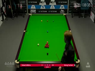 斯诺克威尔士公开赛资格赛 罗伯特·米尔金斯4-1王雨晨  20250204