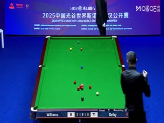 2025斯诺克武汉公开赛16进8 马克·威廉姆斯5-3马克·塞尔比 20250827