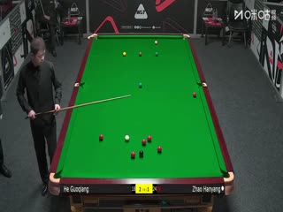 斯诺克西安大奖赛资格赛（128进64轮次） 贺国强5-1赵翰洋 20250902