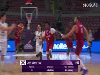 男篮亚洲杯 韩国VS卡塔尔 20250808