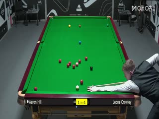 2025斯诺克国际锦标赛资格赛 亚伦·希尔6-1莱昂内·克劳利 20251002